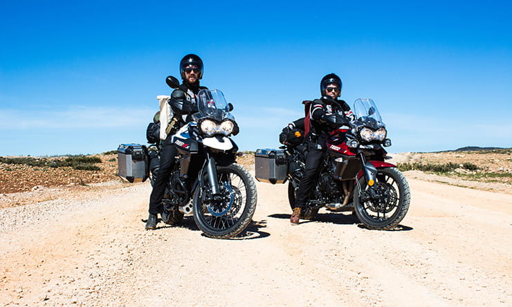 The Tempest Two ride to the Sahara Desert on Triumph Tiger 800's